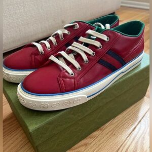 Men’s Gucci Glamour Glove MF in Hibiscus Red Size 12